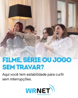 🎬🍿 Filme, série ou jogo sem travar?

Com a internet fibra óptica da Wrnet, você tem mais velocidade e estabilidade para curtir seus momentos de lazer sem interrupções. 📶⚡

Reúna a família, prepare a pipoca e aproveite streaming, jogos e vídeos com qualidade e sem travamentos. 🎮📺

🚀 Quer uma internet que acompanha o seu ritmo? Vem para a Wrnet!
📲 Entre em contato e conheça nossos planos.

#wrnet #internetfibraoptica #internetrápida #streamingsemtravamentos #internetparacasa #filmeseséries #gamesonline #malletpr #rioazulpr #conexãodequalidade