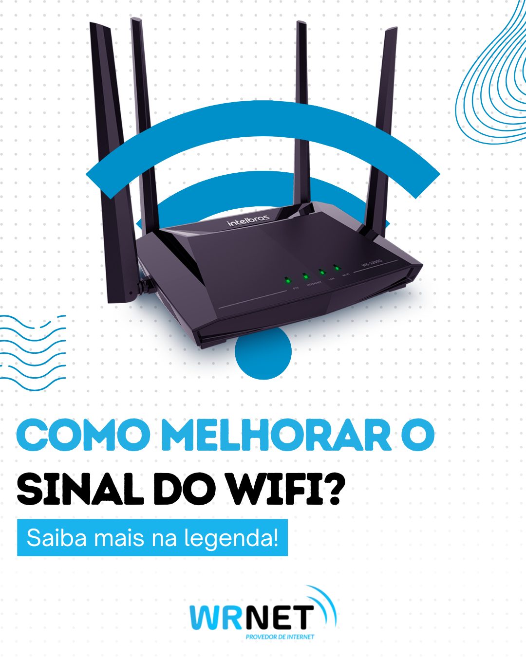 📶 Como melhorar o sinal do Wi-Fi na sua casa?

Se o Wi-Fi não chega bem em todos os cômodos, nem sempre o problema é a internet. Muitas vezes são pequenos detalhes que fazem toda a diferença.

Confira algumas dicas simples que podem melhorar o seu sinal:

📍 Posicione o roteador em um local central
Evite deixar ele em cantos da casa, quanto mais central, melhor a distribuição do sinal.

📶 Deixe o roteador em um local alto
Colocar em mesas, estantes ou paredes ajuda o sinal a se espalhar melhor.

🚫 Evite obstáculos
Paredes, móveis grandes e até eletrodomésticos podem bloquear o sinal.

📱 Cuidado com muitos aparelhos conectados
Quanto mais dispositivos usando ao mesmo tempo, mais a internet é dividida.

💡 Em alguns casos, pode ser necessário utilizar outro roteador ou ponto adicional para melhorar a cobertura.

Se ainda estiver com dúvidas, nossa equipe está pronta para te ajudar 👇
📲 Fale com a Wrnet

#wrnet #wifi #dicadeinternet #internetfibra #internetdequalidade #mallet #rioazul