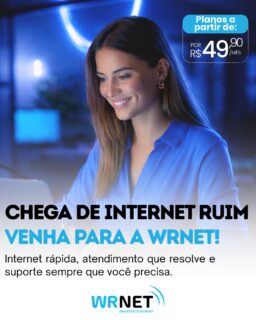 Chega de sofrer com internet lenta 😤🚫

Com a Wrnet, você navega com velocidade de verdade, estabilidade e um atendimento que resolve quando você precisa! 💙

🚀 Planos a partir de R$49,90
📶 Fibra óptica de alta qualidade
📍 Atendimento local e suporte de confiança

📲 Chama no direct agora ou fale com a gente no WhatsApp e garanta a sua internet sem dor de cabeça!

#wrnet #internetfibra #chegadeinternetruim #conectesemelhor