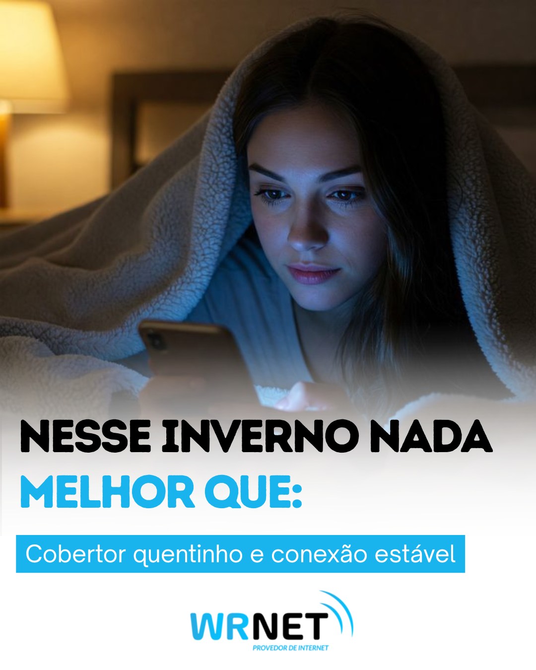❄️ Tem coisa que combina perfeitamente com o inverno…

🛋️ Cobertor quentinho
📱 Rolando o feed sem travar
📺 Maratona de séries
📶 E uma conexão estável pra aproveitar tudo sem preocupação

Nesse friozinho, deixe o conforto com você e a internet com a Wrnet 💙

👉 Vem aproveitar o inverno conectado!

#WRNet #InternetFibra #Inverno #WiFi #ConexãoEstável #InternetDeQualidade #Mallet #RioAzul #FibraÓptica #Streaming