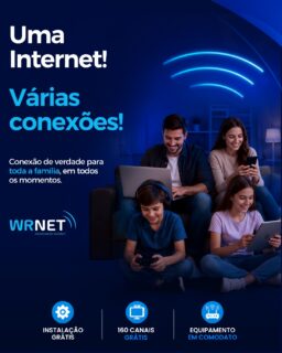 📶 Uma internet. Várias conexões. Uma única escolha: WRNET! 💙

Na sua casa, cada pessoa usa a internet de um jeito diferente.

🎮 Tem quem esteja no game.
💻 Quem trabalha ou estuda online.
📱 Quem não larga o celular.
🎬 E quem só quer assistir à série favorita sem travar.

Com a WRNET, todo mundo pode aproveitar ao mesmo tempo, com uma conexão rápida, estável e 100% fibra óptica.

📲 Fale com a nossa equipe e encontre o plano ideal para conectar todos da sua casa!

#WRNET #InternetFibraÓptica #InternetDeQualidade #CasaConectada #FamíliaConectada #WiFi #FibraÓptica #ConexãoSemTravar