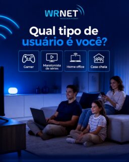 Afinal... qual é o seu perfil de internet?

Todo mundo usa a internet de um jeito diferente. Uns passam horas no game, outros não perdem um episódio da série favorita, tem quem trabalhe de casa e também quem divide o Wi-Fi com a família inteira.

E você, em qual dessas opções se encaixa? 👇

🎮 Gamer
🍿 Maratonista de séries
💻 Home office
🏡 Casa cheia

Na WRNET, temos planos para todos os perfis, com velocidade e estabilidade para você aproveitar o melhor da sua conexão.

📲 Fale com a nossa equipe e descubra o plano ideal para o seu dia a dia!

#WRNET #InternetDeQualidade #Gamer #Streaming #HomeOffice #CasaConectada #FibraÓptica