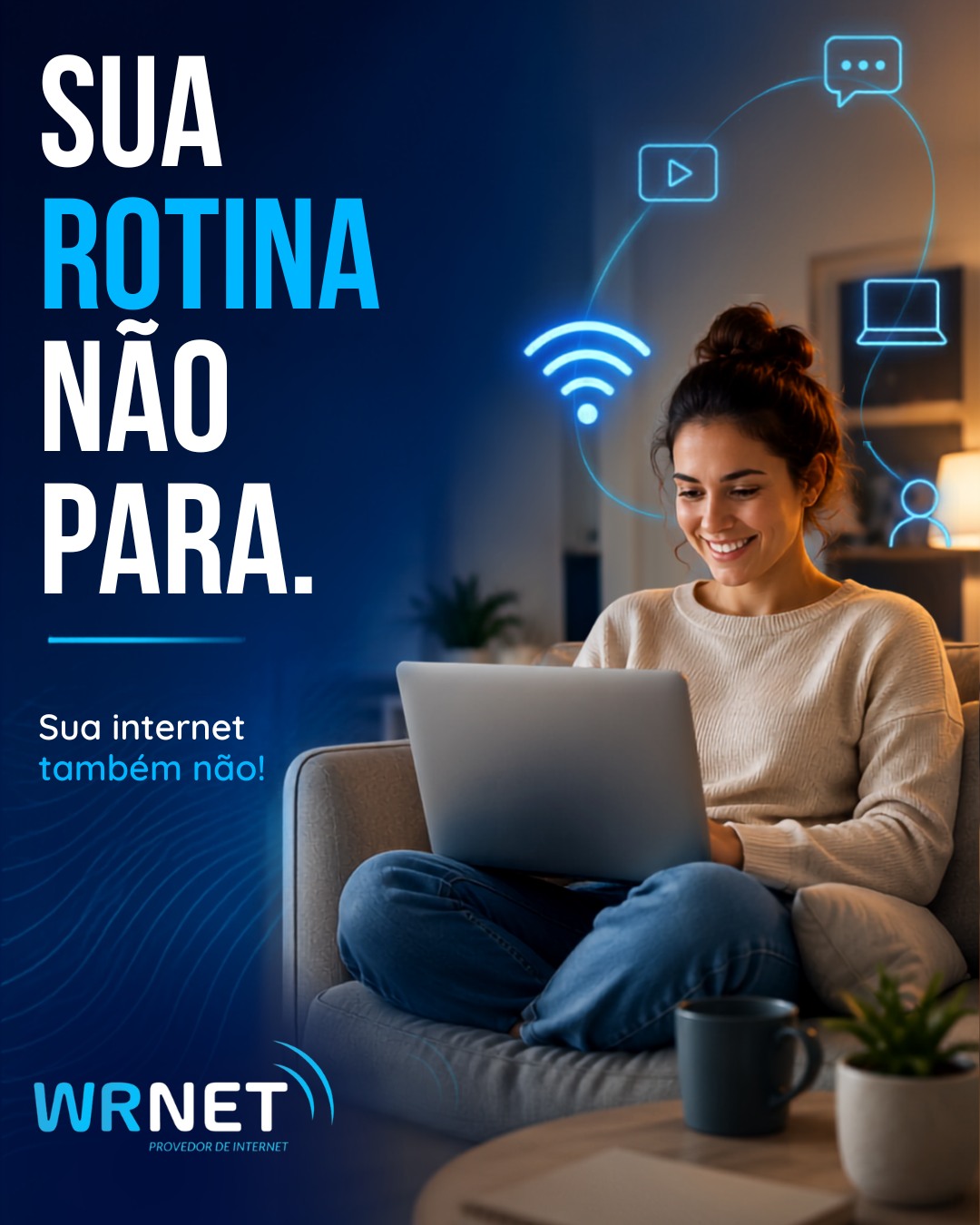 Sua rotina não pode parar por causa da internet. 💙

Trabalho, estudos, séries, vídeos, redes sociais… tudo fica melhor quando a conexão acompanha o seu ritmo. 🚀

Com a Wrnet, você conta com internet fibra para aproveitar o que realmente importa, com atendimento local e suporte de quem conhece a sua região.

📲 Quer melhorar sua conexão?
Chame a Wrnet e consulte a disponibilidade para o seu endereço!

Wrnet — sua conexão para todos os momentos. 💙