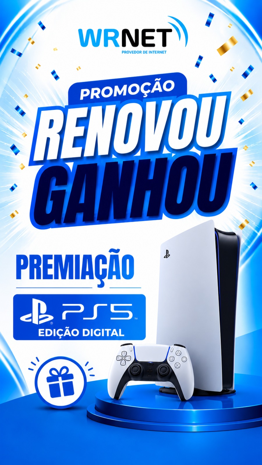 🎮🔥 CHEGOU O GRANDE MOMENTO!

Depois de tantos sorteios, chegamos ao prêmio mais esperado da nossa promoção RENOVOU, GANHOU!

E o nosso PlayStation 5 já tem dono! 🥳🎉

🏆🎮 O GANHADOR FOI: ALDORI RODRIGUES DE MATOS

Parabéns! Você levou um PS5 para casa! 👏🔥

Nosso muito obrigado a todos os clientes que participaram da promoção, renovaram seus contratos e continuam fazendo parte da família Wrnet. 💙

Foi muito bom poder presentear vocês!

Parabéns a todos os ganhadores da Renovou, Ganhou! 🎉

#wrnet #renovouganhou #playstation5 #PS5 #malletPR #internet